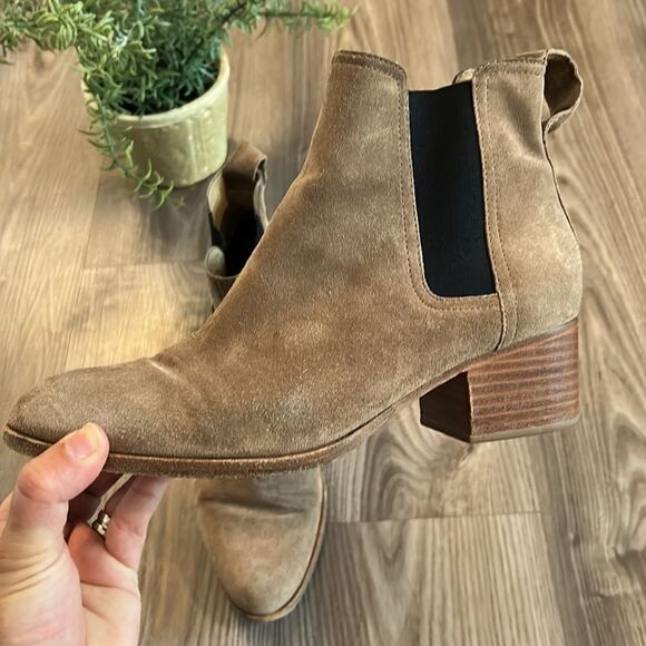 RAG & BONE WALKER NUBUCK CHELSEA BOOT IN TAN SUEDE SIZE 7 (38) EUC - Picture 6 of 11